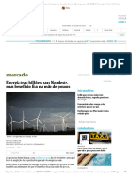 Energia Traz Bilhões para Nordeste, Mas Benefício Fica Na Mão de Poucos - 25 - 12 - 2017 - Mercado - Folha de S.Paulo