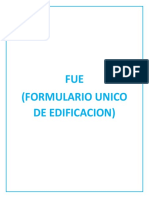 FUE (Formulario Unico de Edificacion)