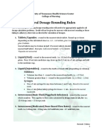 General Dosage Rounding Rules