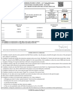 Board of Intermediate Education: A.P. Tadepalli, Guntur: Second Year General Theory Examination Hall Ticket (Regular)