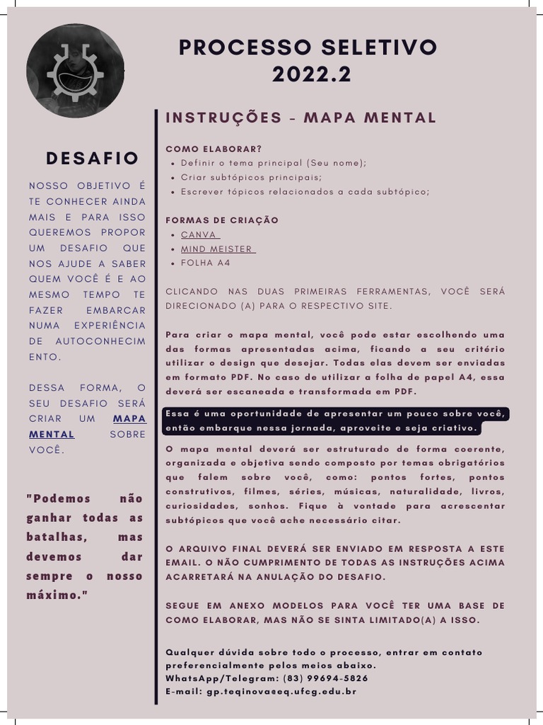 Modelo do mapa mental | PDF