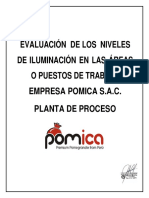 Evaluación de Los Niveles de Iluminación Empresa Pomica S.A.C. - Planta 2022