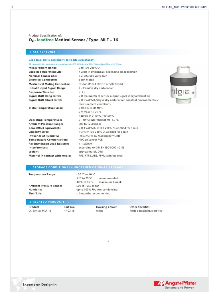 MLF 16 - 1620 21535 0006 e 0420 | PDF | Sensor | Applied And ...