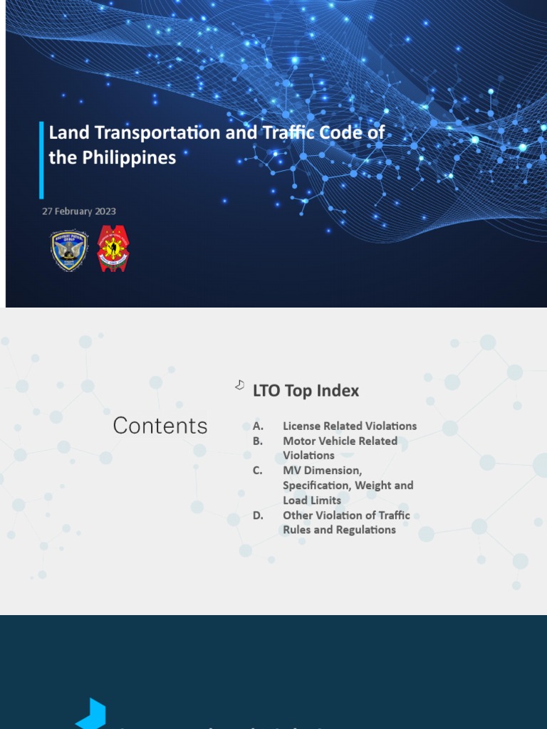 Land Transportation and Traffic Code of The Phils 02262023 PDF