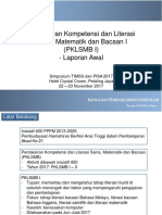 Laporan Awal Pentaksiran Kompetensi Dan Literasi Sains Matematik Dan Bacaan 1 