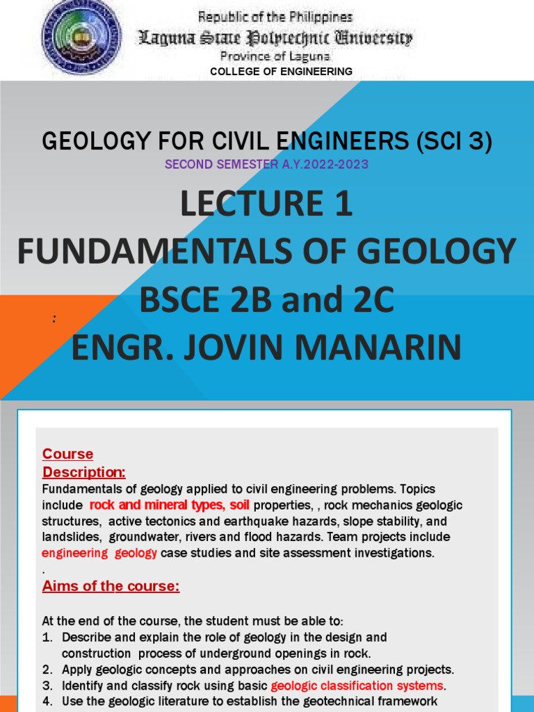 Geology Fundamentals for Civil Engineers | PDF | Rock (Geology) | Minerals