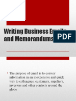 Writing Business Emails and Memorandums