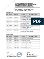 Jadwal Asesmen Madrasah (Am)