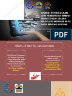 Sinergi Pengelolaan Jdih Perguruan Tinggi Terintegrasi Secara Nasional Menuju Satu Data Bidang Hukum