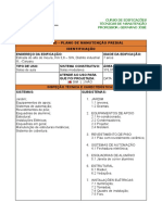 Endereço Da Edificação: Idade Da Edificação:: Curso de Edificações Técnicas de Manutenção Professor: Germano José