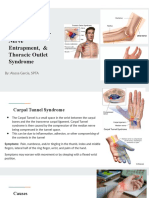 Carpal Tunnel Syndrome Ulnar Nerve Entrapment Thoracic Outlet Syndrome