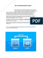 Antecedentes de La Purificacion de Agua