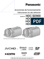 Manual Panasonic HDC sd900 tm900 hs900