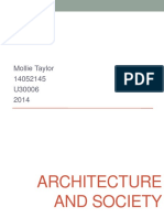 Architecture and Society: Mollie Taylor 14052145 U30006 2014