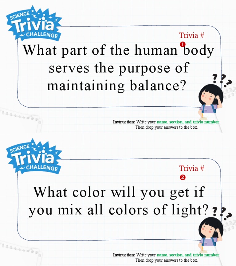 Human Body Balance and Light Trivia | PDF | Career & Growth