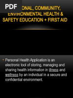 Personal, Community, Environmental Health & Safety