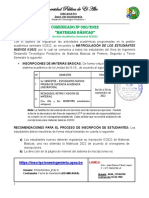 COMUNICADO  AMPLIACION INSCRIPCIONES - CRONOGRAMA PRIMER PARCIAL M.B. II-2022 (1)