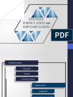 STRATEGI FORMULATION and IMPLEMENTATION