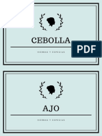 Cebolla: Hierbas Y Especias