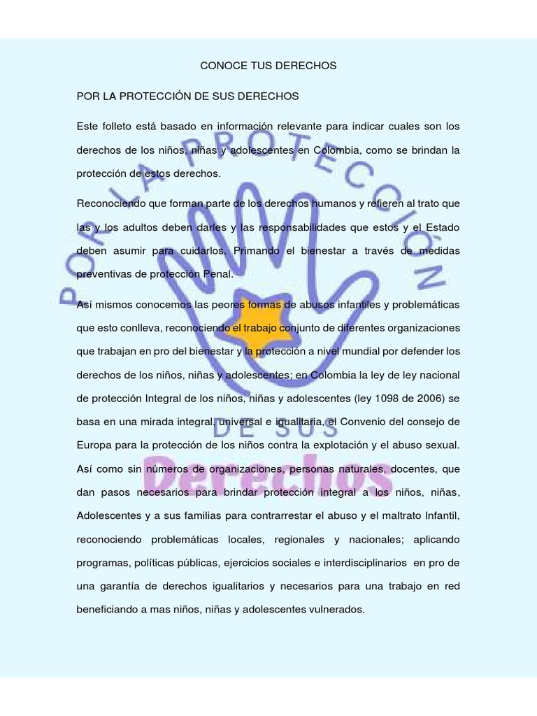 Conoce Tus Derechos Pdf