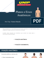 Planos e Eixos Anatômicos: Prof. Esp. Vinícius Miranda