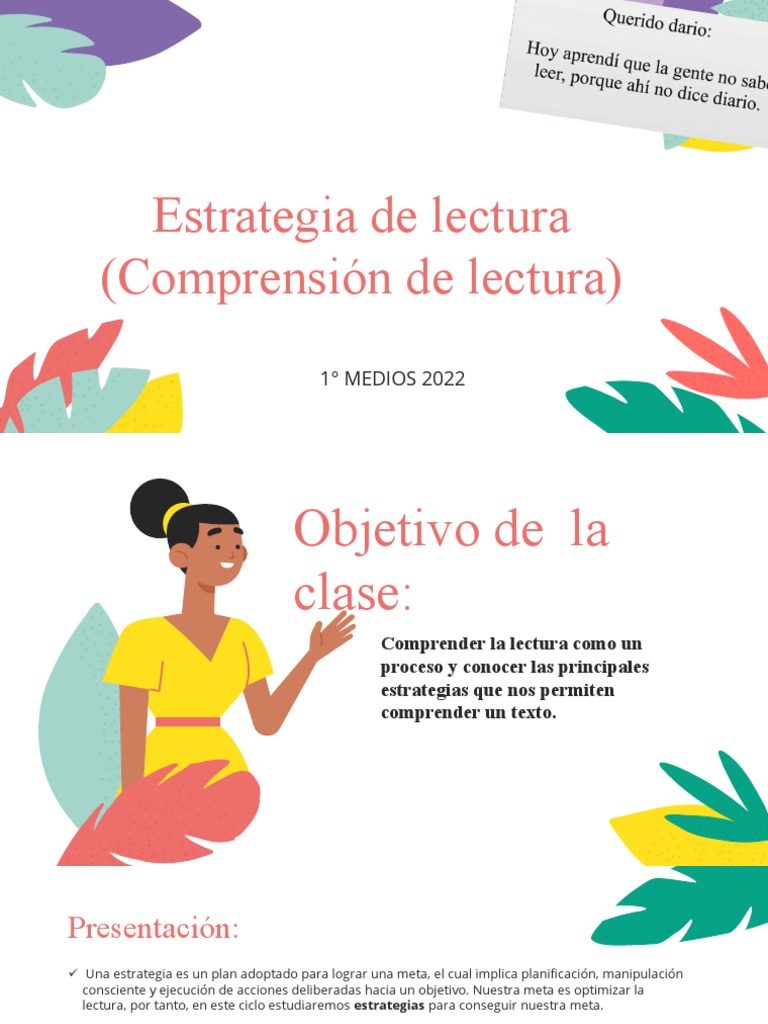 Estrategia de Lectura (Comprensión de Lectura) : 1° MEDIOS 2022 | PDF ...