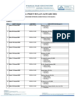 Jadwal Piket Bulan Januari 2022