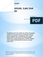 Pengetahuan, Ilmu Dan Aksiologi