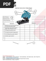 Cutting MachIne Inspection Check List