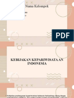 Kebijakan Pariwisata