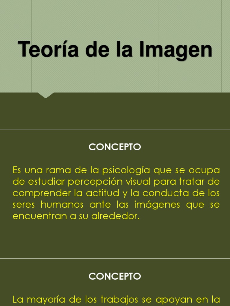 Teoría de La Imagen | PDF | Percepción | Sicología