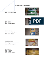 Daftar Proyek Matematika