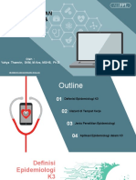 Jenis Penelitian Epidemiologi & Aplikasinya Dalam K3: Oleh: Yahya Thamrin, SKM, M.Kes, MOHS, PH.D
