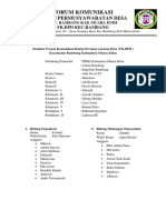 Struktur Forum Komunikasi Badan Permusywaratan Desa (FK - BPD) REVISI