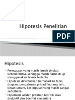 Hipotesis Penelitian