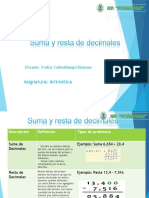 2.suma y Resta de Decimales