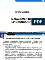 Manajemen Dan Lingkungannya: Pertemuan 2