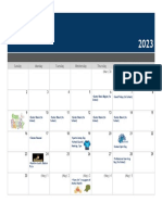 April Calendar 2023