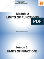 Mod2 - L1 - Limits of Functions (Definition)