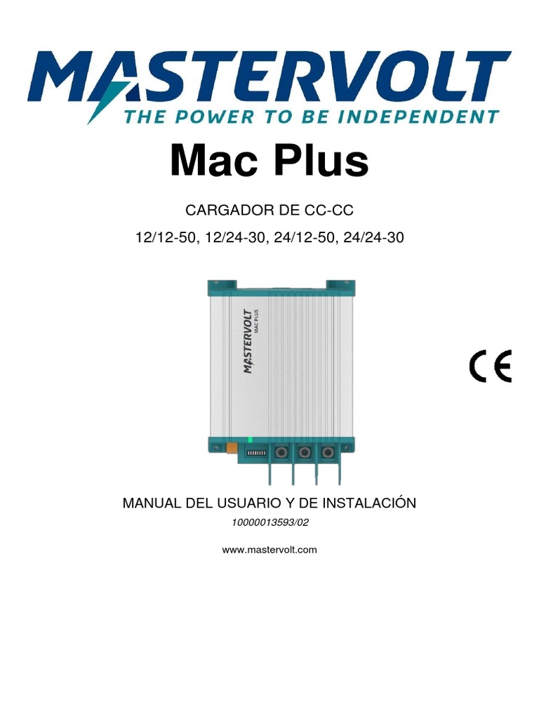 02 manualMacPlus ES | PDF | Cargador de batería | Corriente eléctrica