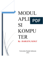 Modul Aplika SI Kompu TER: By: Harleni, M.PD.T