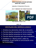 Universidad Nacional de San Antonio Abad Del Cusco Formulación y Evaluación de Proyectos
