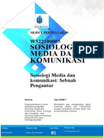 TM1 Modul Sosiologi, Media dan Komunikasi Sebuah Pengantar