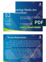 PPT Sosiologi Media dan Komunikasi [TM3]