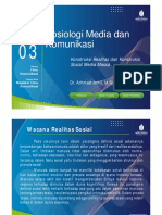 Sosiologi Media Dan Komunikasi (TM3)