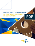 SRB - Operational Guidance On Operational Continuity in Resolution