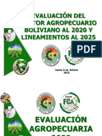 Evaluación del sector agropecuario boliviano 2020-2025