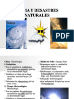 Diapositivas Clima y Desastres Naturales