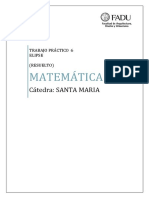 Matemática Ii: Cátedra: SANTA MARIA
