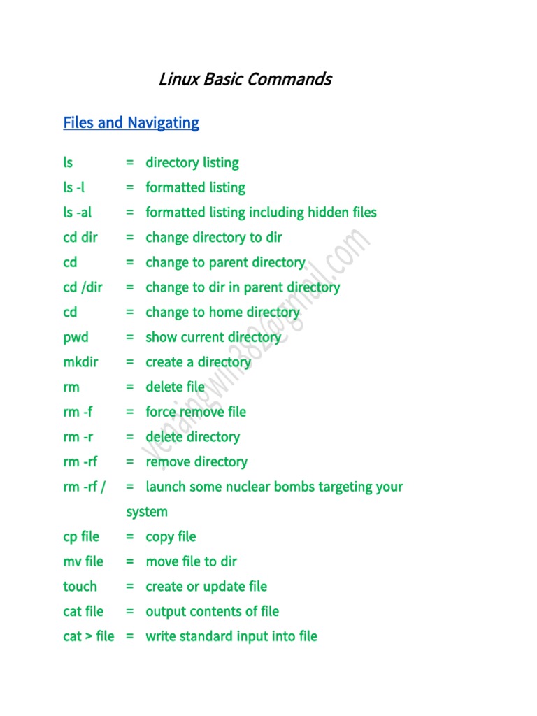 Linux Command | PDF | Computer File | Computing